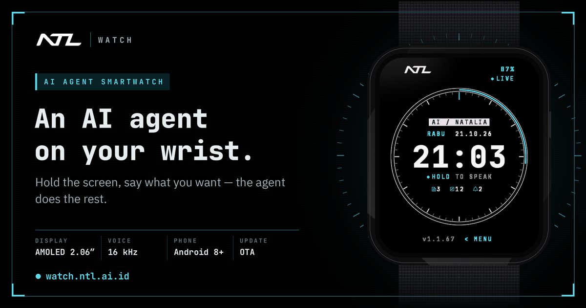 NTL Watch - AI Agent Smartwatch