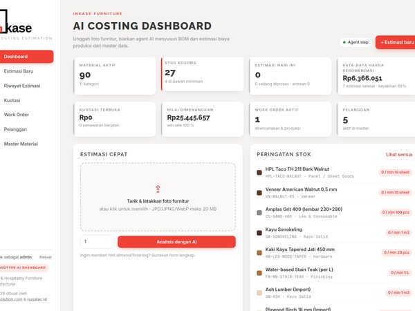 Inkase - AI Costing Estimation